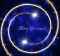 Golden spiral christmas background with shining spirals. Vector eps10 Royalty Free Stock Photo