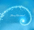 Golden spiral christmas background. Vector eps10 Royalty Free Stock Photo