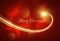 Golden spiral christmas background. Vector eps10 Royalty Free Stock Photo