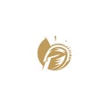 Golden sports spartan logo vector illustration