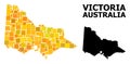 Golden Square Mosaic Map of Australian Victoria