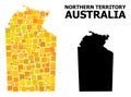 Golden Square Pattern Map of Australian Northern Territory