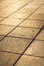 Golden square pavement Royalty Free Stock Photo