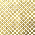 Golden square tile on white background