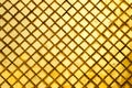 Golden square tiles pattern