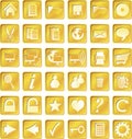 Golden squared icons