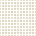 Golden squares seamless pattern. Abstract vector minimalist geometric texture Royalty Free Stock Photo