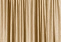 Golden stage curtain