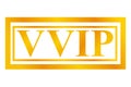 Golden Stamp VVIP, Isolated on White