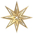 Golden Star Royalty Free Stock Photo