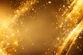 Golden star abstract shine lights background.