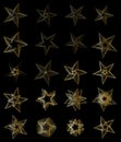 Golden star line random set