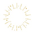 Golden Starburst Frame Royalty Free Stock Photo