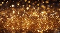 Golden Stardust: Shimmering Glitter Brilliance