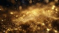 Golden Stardust: Shimmering Glitter Brilliance