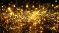 Golden Stardust: Shimmering Glitter Brilliance