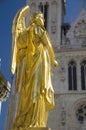 Golden statue of angel Royalty Free Stock Photo