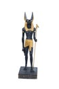 Golden statue of Anubis Royalty Free Stock Photo