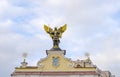 Golden statue of the Archangel Michael on Independence Square in Kiev Royalty Free Stock Photo