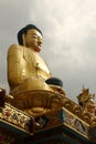 Golden statue of Buddha, Swayambhu Nath temple, Kathmandu, Nepal