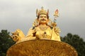 Golden statue of Buddha, Swayambhu Nath temple, Kathmandu, Nepal