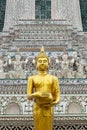 Golden statue of Buddha in Wat Arun