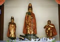 Golden statue of Guanyin Bodhisattva Royalty Free Stock Photo