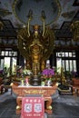 Golden Statue of Guanyin Bodhisattva with Thousand Hands and Thousand Eyes