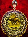 golden statue of Lord gautam buddha