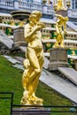 Golden statue in Petergof