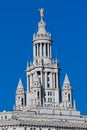 Golden Statue on a Skyscrapper New York City Royalty Free Stock Photo