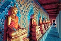 Statues of Buddha in Wat Arun temple, Bangkok Royalty Free Stock Photo