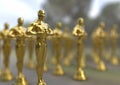 Golden statuette Royalty Free Stock Photo