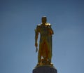 Golden Staue on State Capitol in Salem, the Capital City of Oregon Royalty Free Stock Photo