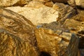 golden stone texture Royalty Free Stock Photo