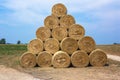 Golden straw bales.