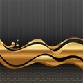 Golden stream waves