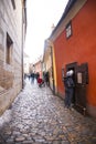 Golden Street in Hradcany,Prague, Czech Republic Royalty Free Stock Photo