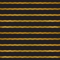 Golden strips on black Royalty Free Stock Photo