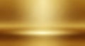 Luxurious Golden Studio Background with Spotlight Effect Royalty Free Stock Photo