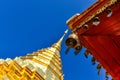 Golden stupa in Doi Suthep Temple, Thailand Royalty Free Stock Photo