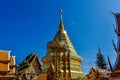 Golden stupa in Doi Suthep Temple, Thailand Royalty Free Stock Photo