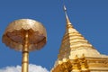 Golden Stupa at Wat Phra That Doi Suthep temple in Chiang Mai, Northern Thailand Royalty Free Stock Photo