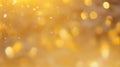 Golden Summer Sky Delight: Vibrant Yellow Bokeh Abstract Background. Royalty Free Stock Photo