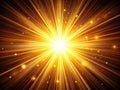 Golden Sun Rays Macro Overlay A Radiant Light Effect for Creative Design Projects Royalty Free Stock Photo