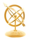 Golden sundial Royalty Free Stock Photo