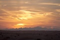 Golden Sunrise over the Hajar Mountains in the UAE