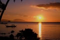 Golden Sunset in Anilao Philippine landscape