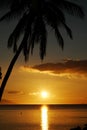 Golden Sunset in Anilao Philippine landscape Royalty Free Stock Photo