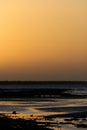 Golden sunset at the beach in the Caribbeans